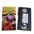 Sesame Street Elmo Says Boo VHS Tape 1997 VCR Count Dracula Kids Children Songs