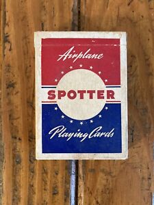 VINTAGE DECK OF PLAYING CARDS **MILITARY SPOTTER AIRCRAFT CARDS**US GOVERNMENT