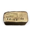 Chunky Mark Refining 10.87oz Old Poured Vintage Silver Bar .999 Fine