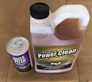 BG Power Clean Steering Flush Kit Clear Synthetic Fluid