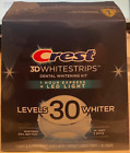 Crest 3D White Strips 1-Hour Express + LED Light Whitening Kit - 38 Strips NEW