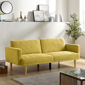 New ListingModern Loveseat Sofa Linen Upholstered Couch Sleeper Sofa for Apartment Office