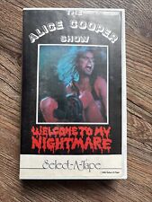 Alice Cooper Show 1981 Welcome to my Nightmare Select-a-Tape VHS Clamshell T318