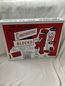 Constructive Playthings Giant 12 Pc Cardboard Stacking Building Blocks NOS 1998