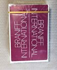 New ListingVintage Braniff Airlines Playing Cards Promo Bridge size Sealed Deck Maroon .