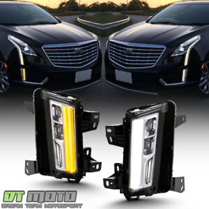[SwitchBack] 2017-2018 Cadillac XT5 LED DRL w/Turn Signal Fog Lights Lamps (For: 2018 Cadillac)