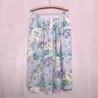 Vintage Alfred Dunner Floral A-Line Midi Skirt, Size 16