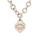 Tiffany & Co. Return To Tiffany Heart Tag Choker Necklace Sterling Silver Gold