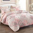 Queen Comforter Set, 3-Pieces Soft Reversible Full Size Bedding Comforter Sets
