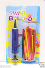 12 Mixed Color Magic Long Animal Tying Making Twist Latex Balloons + FREE Pump
