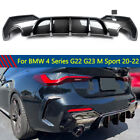 For 2020-2022 BMW 4 Series G22 G23 430i M440i M-Sport Rear Diffuser Carbon Look