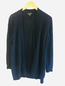 Charter Club 100% Cashmere Cardigan *FLAW*  Open Front Black M $179