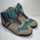 VTG Womens Merrell Vail Lazer Hiking Boots Shoes Suede Gray Green Purple Size 9