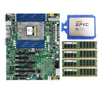 AMD epyc 7551p CPU 32 cores+Supermicro h11ssl-i motherboard+4x 32gb 2133p RAM