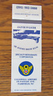 AIRPORT MATCHBOOK COVER: CALDWELL AIRPORT FAIRFIELD, NEW JERSEY MATCHCOVER -C1
