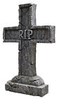 Rest In Peace Cross RIP Tombstone Grave Cemetery Halloween Graveyard Decoration