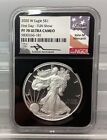 2020 W American Silver Eagle - NGC PF 70 Ultra Cameo - First Day FUN Show