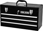 3 Drawer 20.3“ Metal Tool Box Portable Steel Tool Chest with Metal Latch Closure