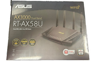 ASUS AX3000 Dual-Band Wi-Fi Router, SMART WiFi Router RT-AX58U