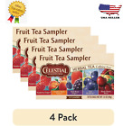 Celestial Seasonings Fruit Tea Sampler, Caffeine-Free Herbal 18 Count (4 pack)