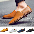 Mens Loafers Leather New Moccasins Slip on Casual Shoes Work Driving Designer