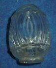 1 VTG/ANTIQUE USA ART DECO CLEAR GLASS BIRD CAGE FEEDER/SEED/WATER CUP/BOWL
