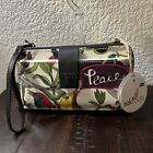 Sakroots Smartphone Crossbody Bag White Peace Convertible Wristlet New With Tags