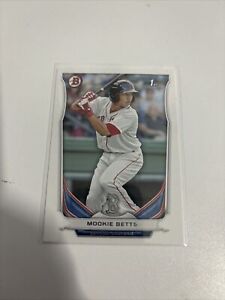 2014 Bowman Mookie Betts 1st Prospect Rookie RC #BP109 Boston Red Sox