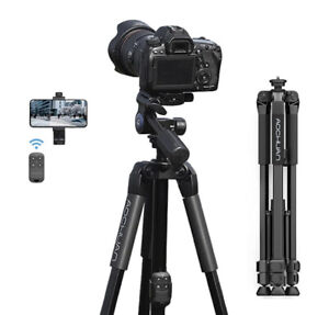 Professional Portable Camera Tripod Stand With Case Folding Black For DSLR