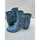 Sterling River Leather Ankle Boots Teal  Blue Color Women's | Size 9M