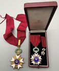 Wow Set of 3 Medaille Belgium Order of Crown Star of Commander  WW II  Reduction