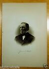 CAPT.JAMES E.ODELL Stratham,NH Antique Print 1882 Steel Engraving NEW HAMPSHIRE