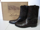 NIB Vtg Lucchese classsic Smooth Ostrich Leather cowboy boots Black Cherry 12D