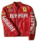 Red Racing Original Leather Motorcycle Vintage World Champion Jacket
