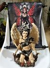 Gothic Angel/Fairy XL Heavy Resin Statue With Bonus Anne Stokes Wall Hanging