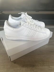 Adidas Womens Superstar FV3285 White Casual Shoes Sneakers Size 9
