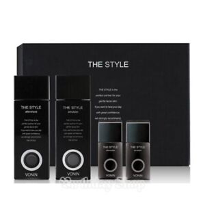 VONIN The Style Black Men Skin Care Gift Set For All Skin Type Korea Cosmetics
