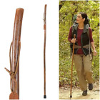 Strong Hickory Walking Stick 55 in Handcrafted in the USA Hiking Trekking