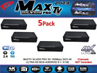 NEW 5PACK MAXTV SILVER PRO 5G 150Mbps  2023 4K ULTRA-HD BOX+ANDROID 9.1 / 8 GB