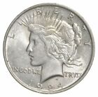 (1) AU $1 1924 Peace Silver Dollars Dripping w luster Almost Unc 90% Bulk & Save