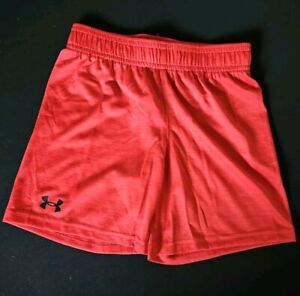 NWT Under Armour Red Toddler Boy Shorts With Black Logo: 4T