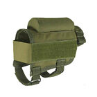 Tactical Rifle Buttstock Cheek Rest Shotgun Ammo Shell Mag Carrier Pouch Holder