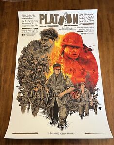PLATOON By Grzegorz Domaradzki Screen Print Movie Poster Not Mondo Gabz Regular