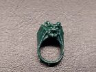 Vintage Vending Machine Prize Green Bat Gargoyle Monster Horror Plastic Ring