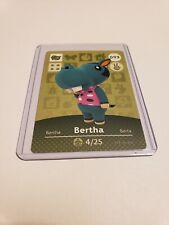 Bertha # 093 Animal Crossing Amiibo Card Horizons Series 1 MINT NEVER SCANNED!