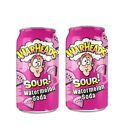 ⚫️ Brand New Exclusive Warheads Sour Watermelon Candy Flavor Soda (2 Cans)