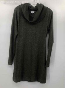 Cabi Womens Green Cowl Neck Long Sleeve Knitted Pullover Sweater Dress Size XS
