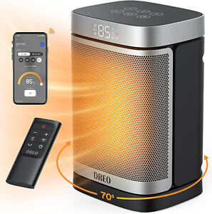 Dreo 1500W Space Heater 70° Oscillating Portable Heater w/WifI for Indoor (READ)