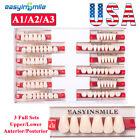 84/96pc Dental acrylic resin denture teeth DIY false teeth A1/A2/A3 Upper/Lower