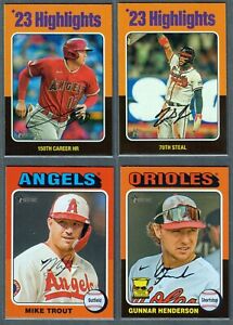 2024 Topps Heritage Short Print #1-100,  407 ~ You Pick ~ Complete Your Set SP